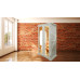 HADRIAN SOLID PINE LADIES DOUBLE MIRRORED WARDROBE IN IVORY HADRIAN SOLID PINE LADIES DOUBLE MIRRORED WARDROBE IN IVORY