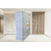 NERO SOLID PINE 4 DRAWER TRIPLE MIRRORED WARDROBE IN WHITE