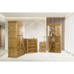 AUGUSTUS  SOLID PINE 4 PIECE BEDROOM SET