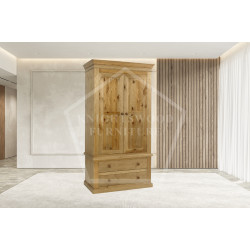 AUGUSTUS SOLID PINE 2 DRAWER WARDORBE
