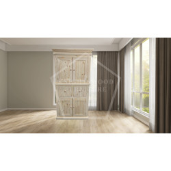 AUGUSTUS SOLID PINE LARDER CUPBOARD IN NATURAL WOOD