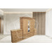 AUGUSTUS SOLID PINE TRIPLE 3 PIECE BEDROOM SET IN LIGHT ANTIQUE WAX