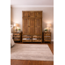 NERO SOLID PINE TRIPLE  3 PIECE BEDROOM SET IN LIGHT OAK WAX
