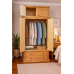 TITUS SOLID PINE 2 DRAWER WARDROBE WITH TOPBOX TITUS SOLID PINE 2 DRAWER WARDROBE WITH TOPBOX