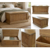 AUGUSTUS SOLID PINE OTTOMAN STORAGE BOX IN KENILWORTH POLISHED