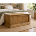 AUGUSTUS SOLID PINE OTTOMAN STORAGE BOX IN KENILWORTH POLISHED