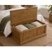 AUGUSTUS SOLID PINE OTTOMAN STORAGE BOX IN KENILWORTH POLISHED