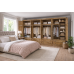 NUMERIAN SOLID PINE 8 DOOR 8 DRAWER SHELVED WARDROBE WITH TOPBOX