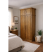 NUMERIAN SOLID PINE FULL HANGING LADIES SHELVED WARDROBE WITH TOPBOX NUMERIAN SOLID PINE FULL HANGING LADIES SHELVED WARDROBE WITH TOPBOX