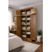NUMERIAN SOLID PINE FULL HANGING LADIES SHELVED WARDROBE WITH TOPBOX NUMERIAN SOLID PINE FULL HANGING LADIES SHELVED WARDROBE WITH TOPBOX